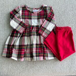 Infant Girls Hanna Anderson Skater Dress and Leggings Set